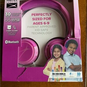 New Altec Lansing Kids Bluetooth Headphones - Pink